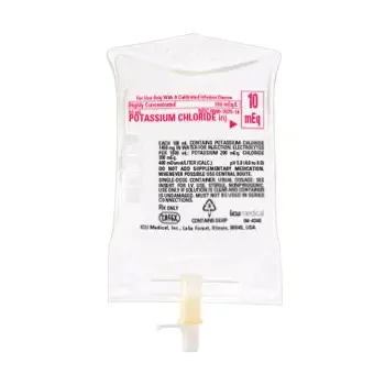 10 mEq Potassium Chloride in Water for Injection, 50 mL, 24/Cs