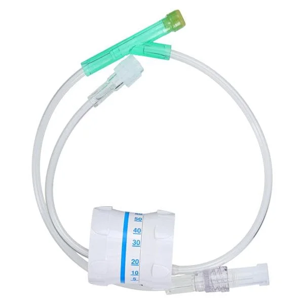 18″ (46 Cm) Appx 2.5 Ml, Ext Set W/Pre-Pierced Port, Easydrop Flow Controller, Rotating Luer, 50/Cs
