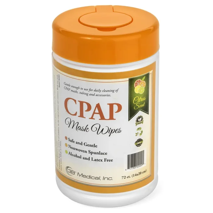 3B Medical CPAP Wipes with Citrus, 72 Count