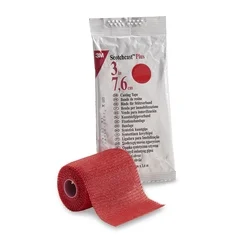 3M Cast Tape 3M™ Scotchcast™ Plus 3 Inch X 12 Foot Fiberglass / Resin Red, 10/BX