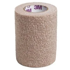 3M Cohesive Bandage Coban LF 2 Inch X 5 Yard Standard Compression Self-adherent Closure Tan Sterile, 36/CS