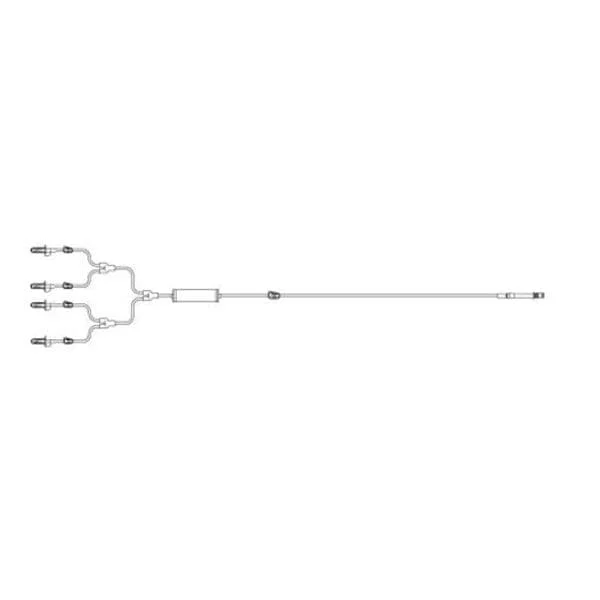 4-Lead T-U-R Irrigation Set, Nonvented, 85 Inch, 10/Cs