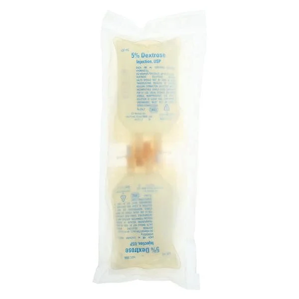 5% Dextrose Injection, USP, 100 mL, Quad Pack Packaging, 80/Cs