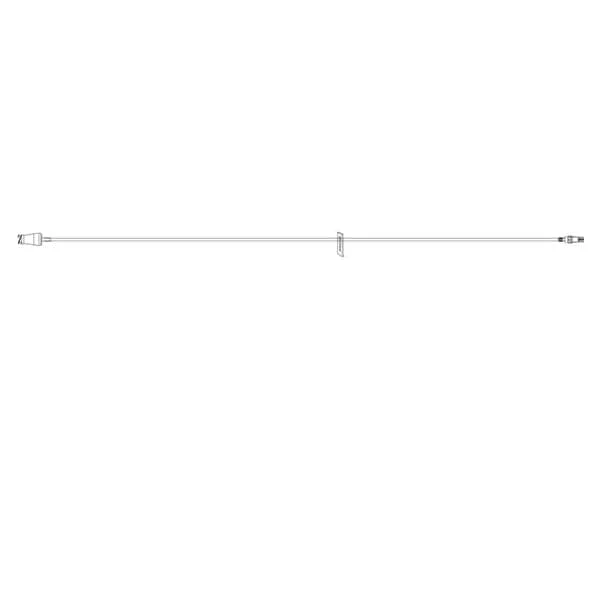 7″ (18 Cm) Appx 0.24 Ml, Smallbore Ext Set W/Microclave Clear, Clamp, Rotating Luer, 50/Cs