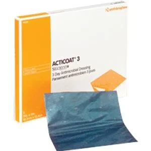 ACTICOAT Antimicrobial Barrier Burn Dressing with Nanocrystalline Silver 8″ x 16″
