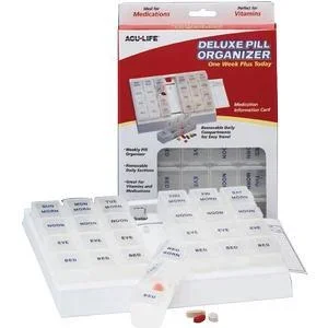 Acu-Life Deluxe Pill Organizer ‘One Week Plus Today’