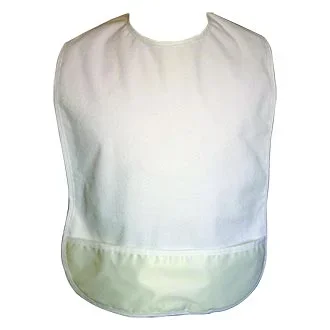 Adult Bibs Terrycloth White