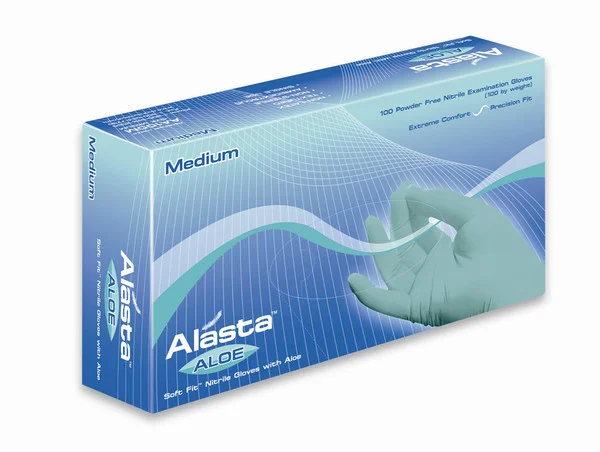 Alasta® With Aloe Nitrile Exam Gloves (Case)