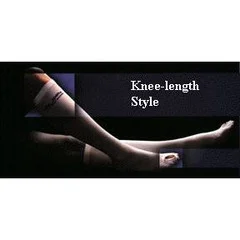 Alba Healthcare Anti-embolism Stockings Lifespan Knee-high Large, Long White Inspection Toe, 2EA/PR