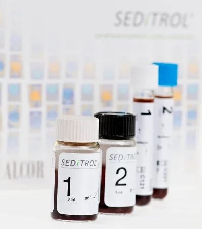 Alcor Scientific Inc Seditrol Hematology Control Erythrocyte Sedimentation Rate (ESR) 2 Levels 6 X 4.5 mL – DSC06