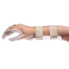 Alimed Hand Splint AliMed® Deluxe Functional Position Thermoplastic Right Hand White Medium, 1/EA