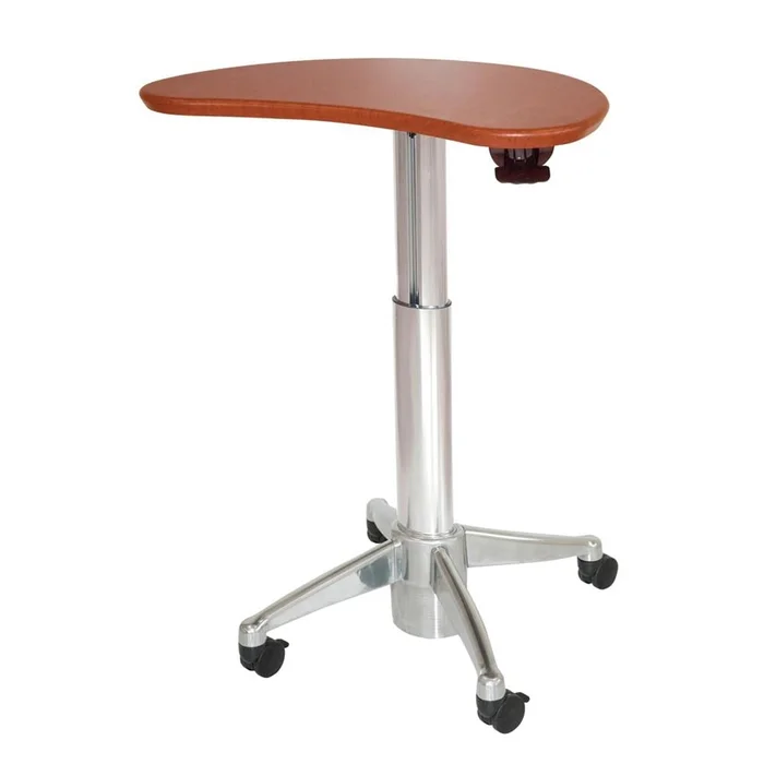 Alimed Height-Adjustable Work Tables Height-Adjustable Table, 36″W x 30″D, Egg Shaped, Summer Flame – 711623