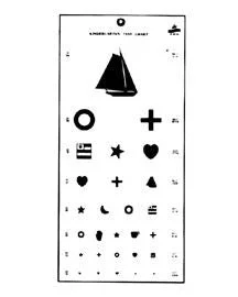 Alimed Kindergarten Eye Chart Kindergarten Eye Chart – 98EYE4-1
