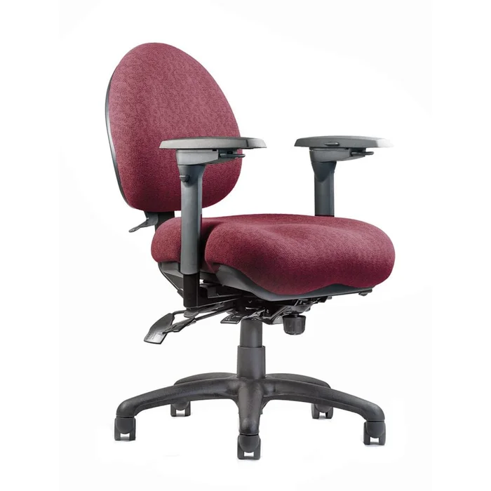 Alimed Neutral Posture Mid Back Task Chair Mid Back Task Chair, Cleanroom/ESD, without Arms, Black – 711254/NA/NA/BLK
