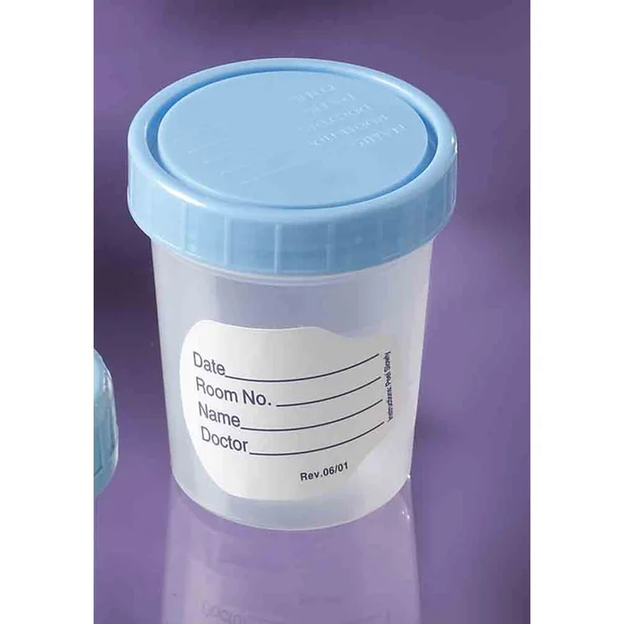 Alimed Polypropylene Specimen Container Polypropylene Specimen Container, Pkg. clean, Nested in Sleeve, 25 Containers per Sleeve, 500/cs – 933573