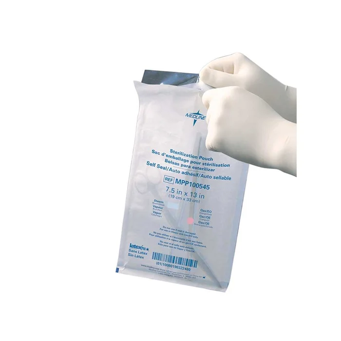 Alimed Sterilization Pouches, Pre-Printed Self-Seal Pouch, 7.5″x13″, 1,000/cs – 936003