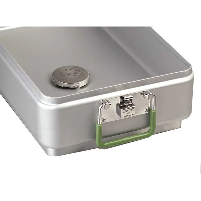 Alimed SteriSet Sterilization Containers Half Size, Condensate Drain, 12″x10-3/4″x5-1/4″ – 936047