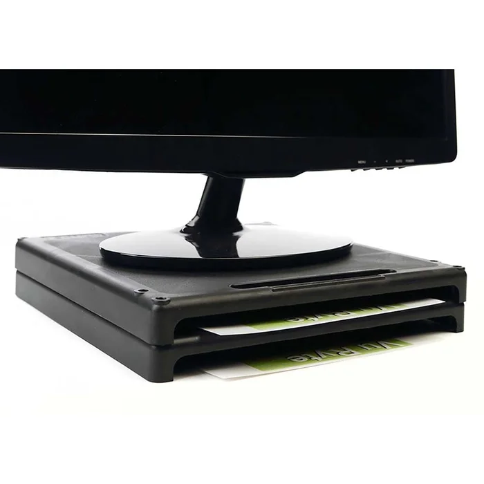 Alimed VuRyser1 Monitor Risers VuRyser1 Monitor Riser, Black, Box of 4 – 712428