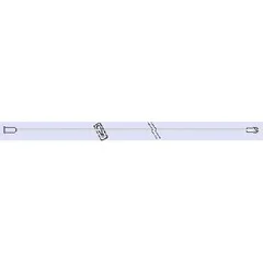 All-Med IV Extension Set 16 Inch Tubing Without Ports 0.5 mL Priming Volume DEHP-Free, Lipid Resistant, 50/BX