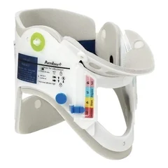Ambu Extrication Cervical Collar with Headwedge Ambu Perfit ACE Preformed Adult One Size Fits Most One-Piece / Trachea Opening Adjustable Height Adjustable Neck Circumference, 30/CS