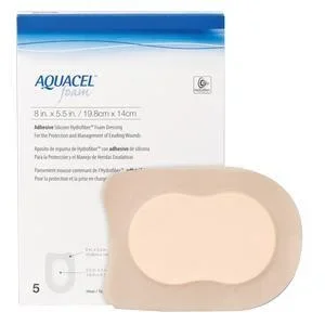 Aquacel Adhesive Gelling Foam Dressing 8″ x 5.5″ Heel Shape