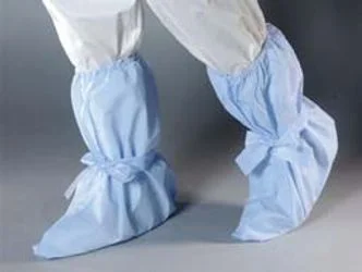 AquaTrak Boot Covers, Ankle High, Seamless Sole, Blue, X-Large, 100 pairs/cs