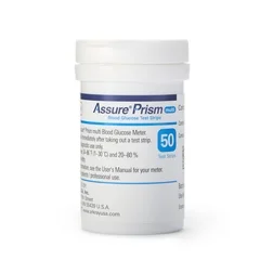 Arkray Blood Glucose Test Strips Assure 100 Strips per Box No Coding Required For Assure Prism Multi Blood Glucose Monitoring System, 600 EA/CS