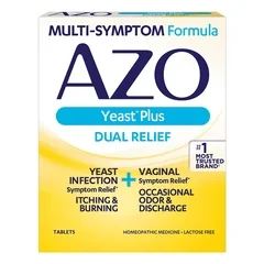 AZO Vaginal Antifungal Azo Yeast® Plus Tablet 60 per Bottle Box
