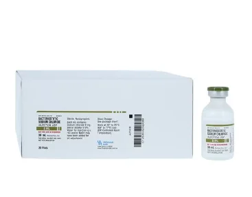 Bacteriostatic Sodium Chloride 0.9% Inject 30 mL, 25/Bx