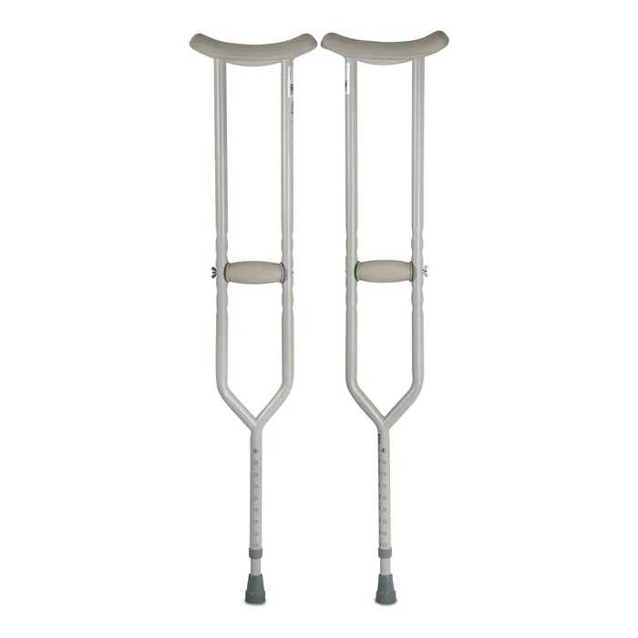 Bariatric Underarm Crutches McKesson Adult 5 Foot 2 Inch to 5 Foot 10 Inch User Height Steel Frame 500 lbs. Weight Capacity
