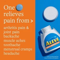 Bayer Back Pain Relief Aleve® 220 mg Strength Naproxen Sodium Tablet 24 per Bottle - Image 4