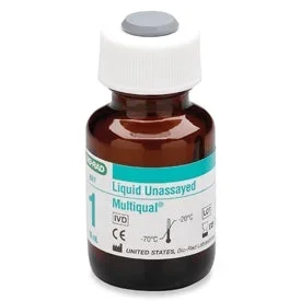 Bio-Rad Laboratories Multiqual Liquid Unassayed Control Multiple Analytes Level 1 12 X 10 mL – 697