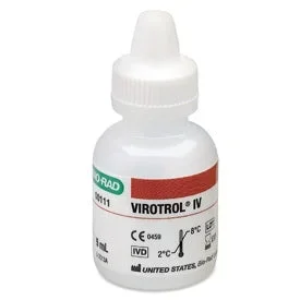 Bio-Rad Laboratories Quality Control (QC) Control Virotrol IV 1 Level 1 X 5 mL – 111