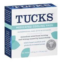 Blistex Hemorrhoid Relief Tucks® Pad 40 per Box