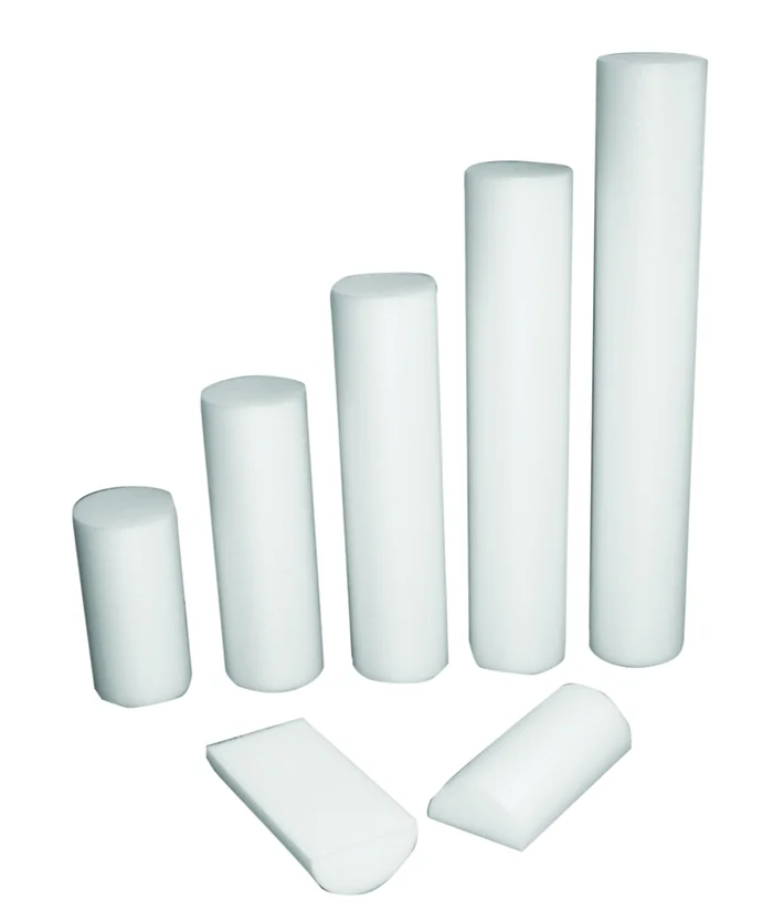 CanDo Foam Roller – White PE foam – 6″ x 30″ – Round