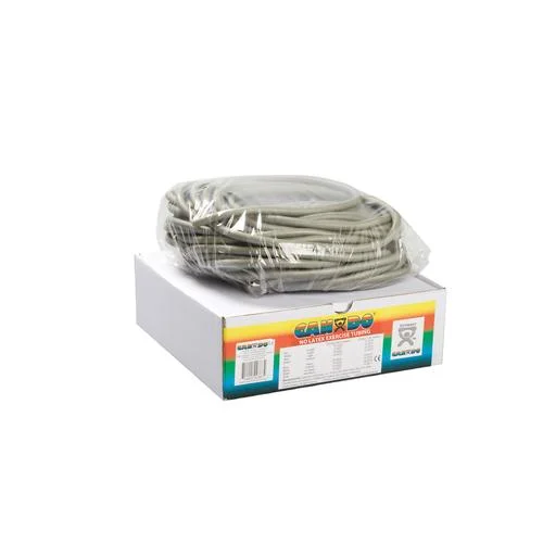 Cando® Exercise Tubing, 100 Ft., Silver/XX heavy, Latex Free | Alternative to dumbbells – 1009069