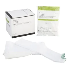 Cardinal Health Anti-embolism Stocking T.E.D. Thigh High x-Large / Regular White Inspection Toe, 6 EA/CT
