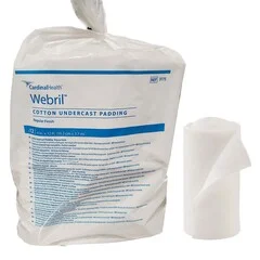 Cardinal Health Cast Padding Undercast WEBRIL 4 x 4 Yard Cotton NonSterile, 72 EA/CS