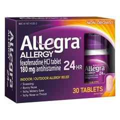 Chattem Allergy Relief Allegra® 180 mg Strength Tablet 30 per Box