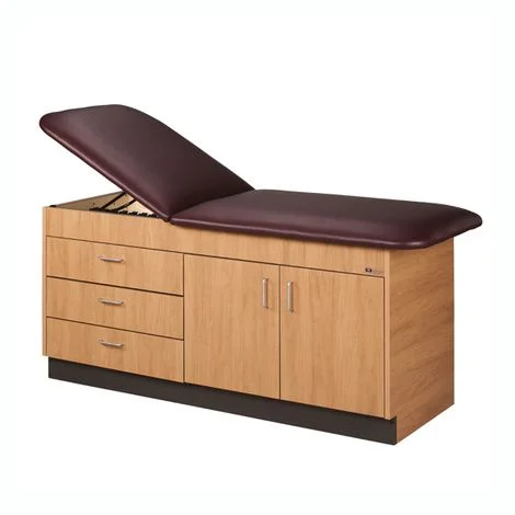 Clinton Cabinet Style Laminate Treatment Table with Doors and Drawers