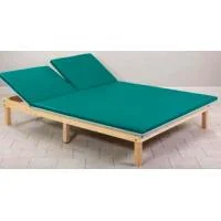 Clinton Classic Wood Upholstered Mat Platform with Adjustable Backrest, 6' x 8', Yellow