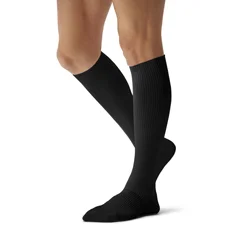Curad CURAD Knee-High Cushioned Compression Hosiery with 15-20 mmHg, Black, Size A, Regular Length, 1/EA