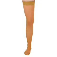 Curad CURAD Thigh-High Compression Hosiery with 15-20 mmHg, Tan, Size E, 1/EA