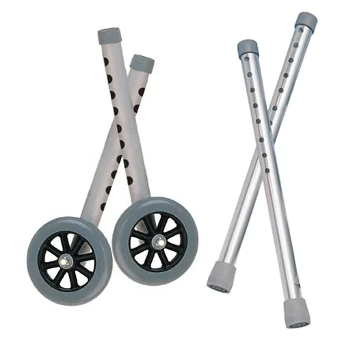 Deluxe Extended Height 5″ Walker Wheels and Legs Combo Pack