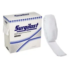Derma Sciences Elastic Net Retainer Dressing Surgilast Tubular Elastic 25 Yard Size 10 White x-Large Chest / Back / Perineum / Axilla NonSterile, 1/BX