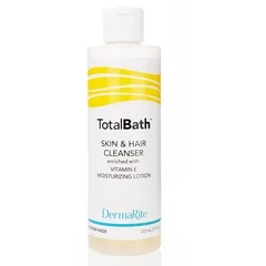 Dermarite Bodywash Skin Cleanser DermaRite® TotalBath® Lotion 7.5 oz Squeeze Bottle, 48EA/CS