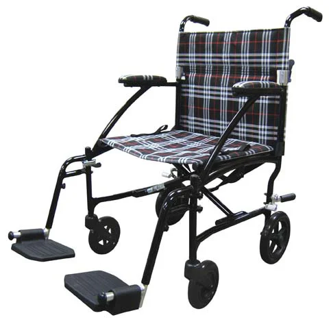 Drive Fly Lite Ultra Lightweight Transport Wheelchair, Black
