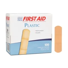 Dukal Adhesive Strip American White Cross 5/8 x 2-1/4″ Plastic Rectangle Tan Sterile, 1200 EA/CS