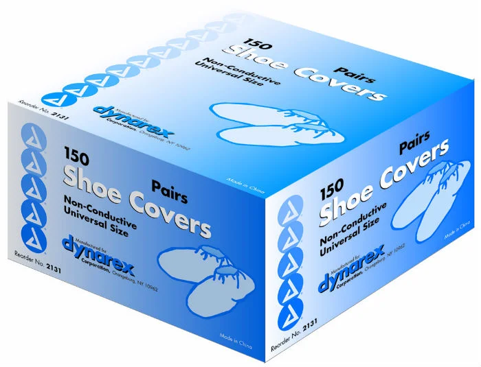 Dynarex Shoe Covers, Non-Conductive, Universal Size, 300/cs