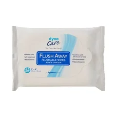 Dynarex Wipe Wet Flushable Jr 5X8 42/BX 12Bx/CS Dynarex, 504 EA/CS
